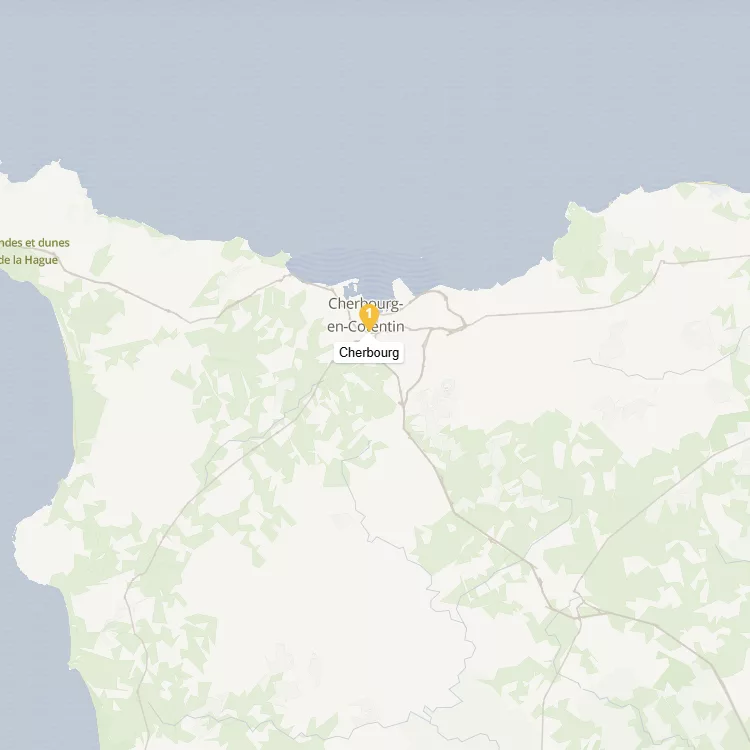 Carte Cherbourg