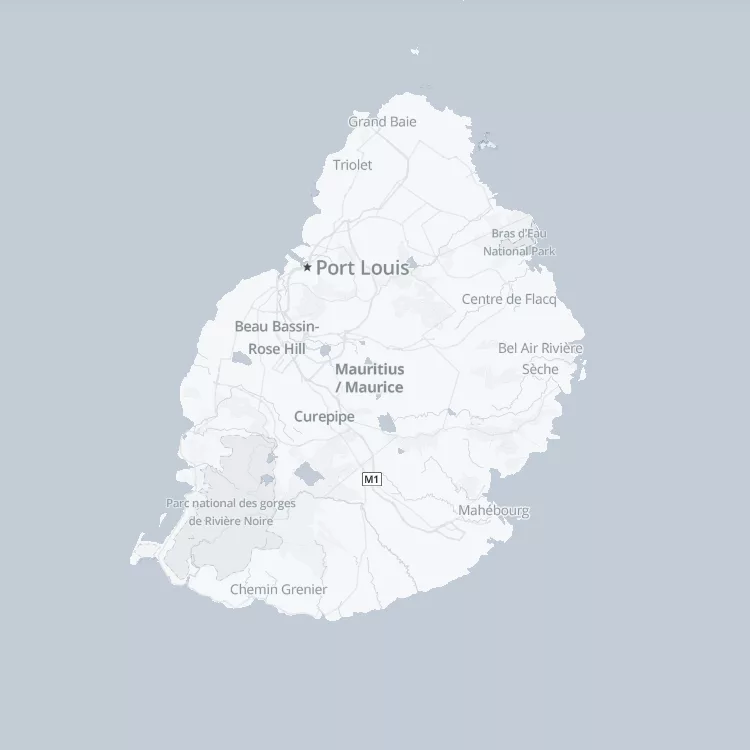 Carte Île Maurice