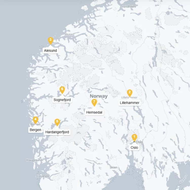 Carte norvege